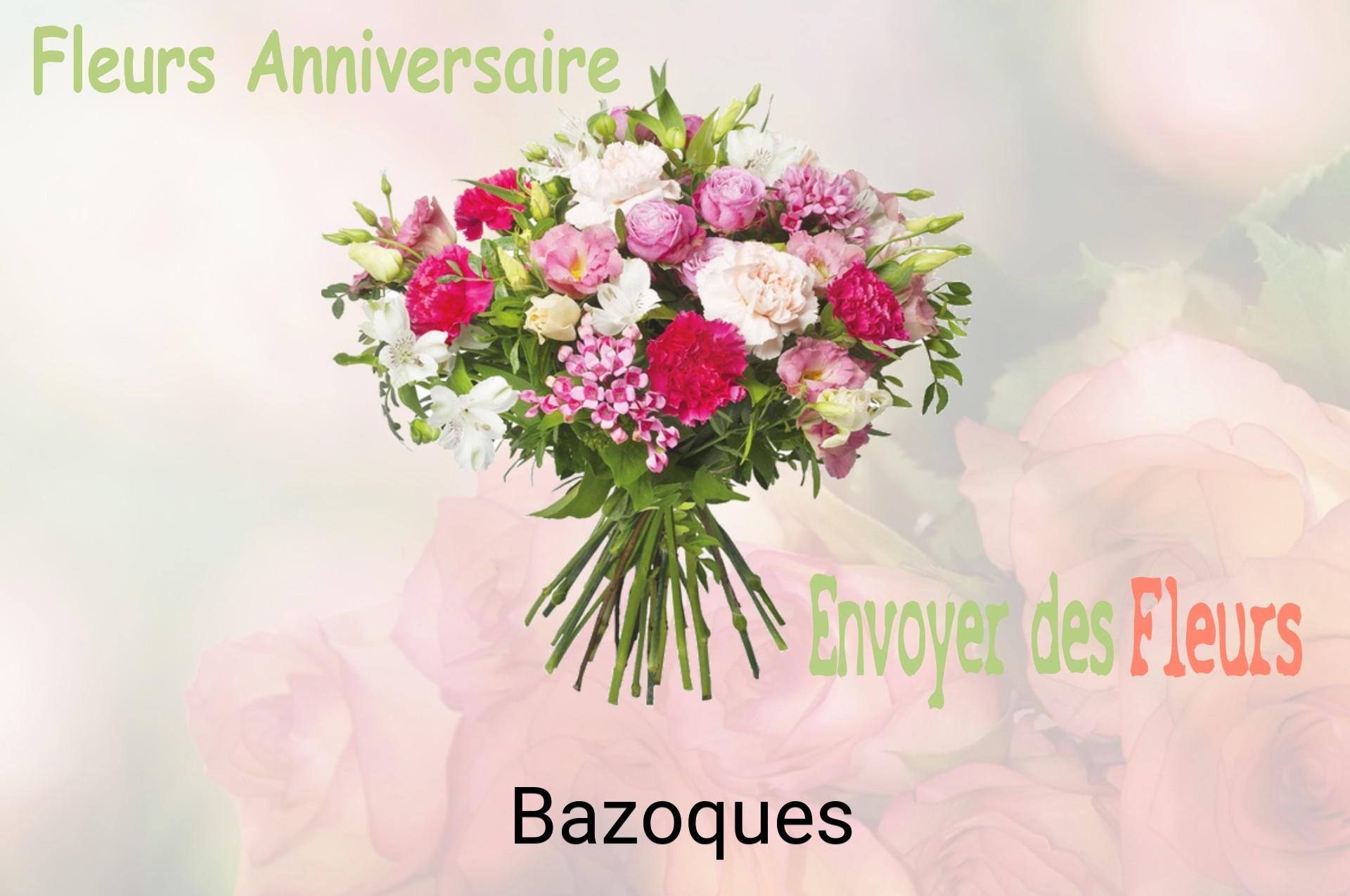 Bouquet de fleurs d’anniversaire livré à Bazoques